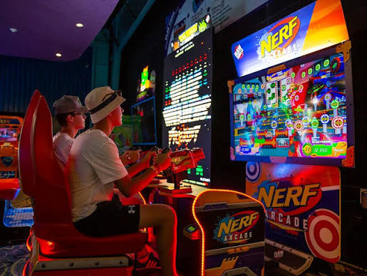Arcade games at the resort